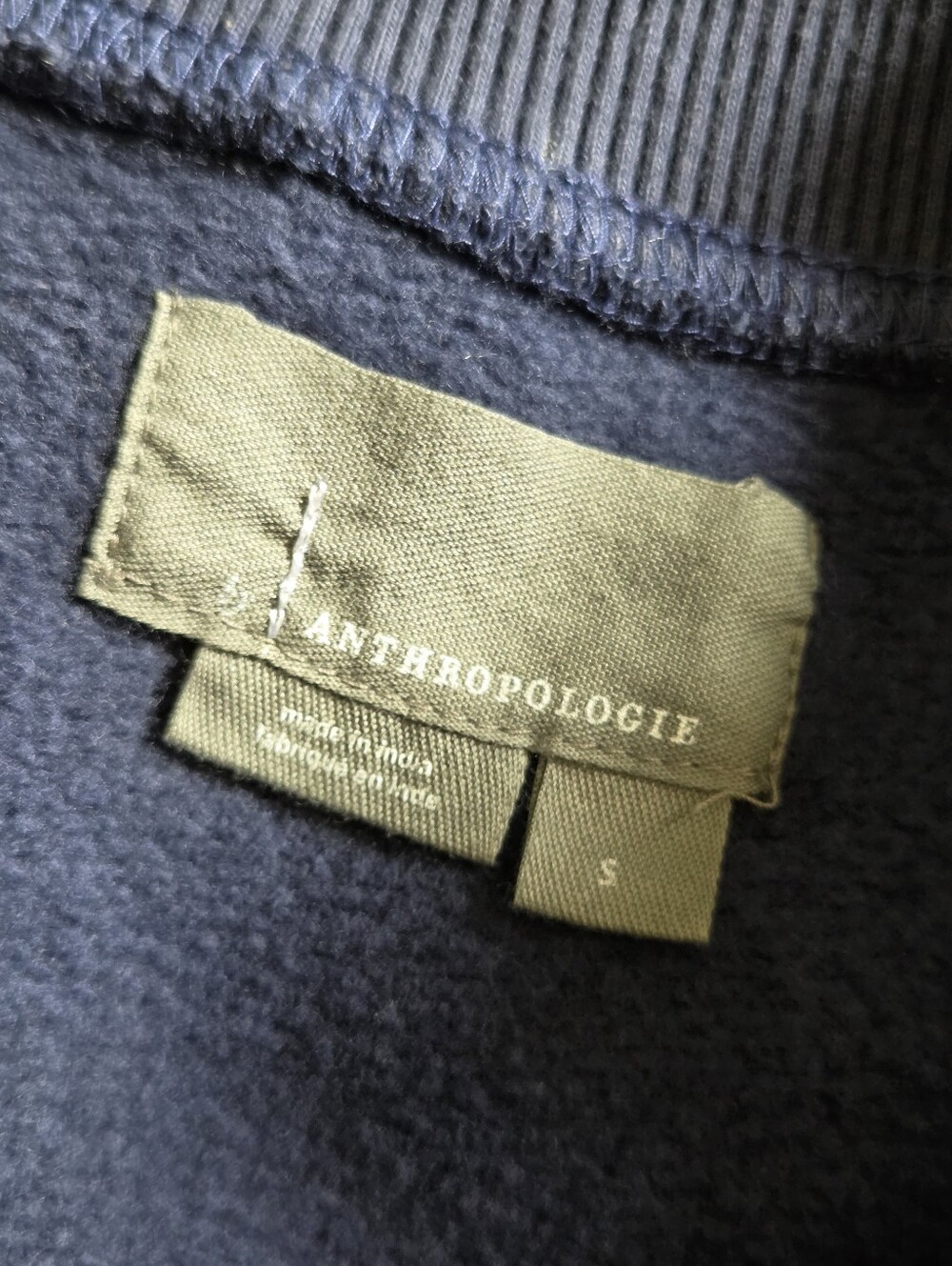 Anthropologie Navy Floral Graphic Sweatshirt - Fleur de Jardin - Picture 4 of 5